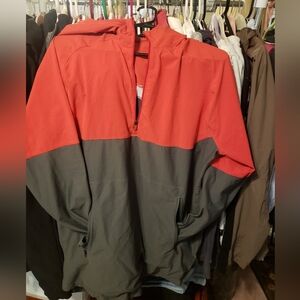 Red and Gray Womans Fitted Lg Jacket